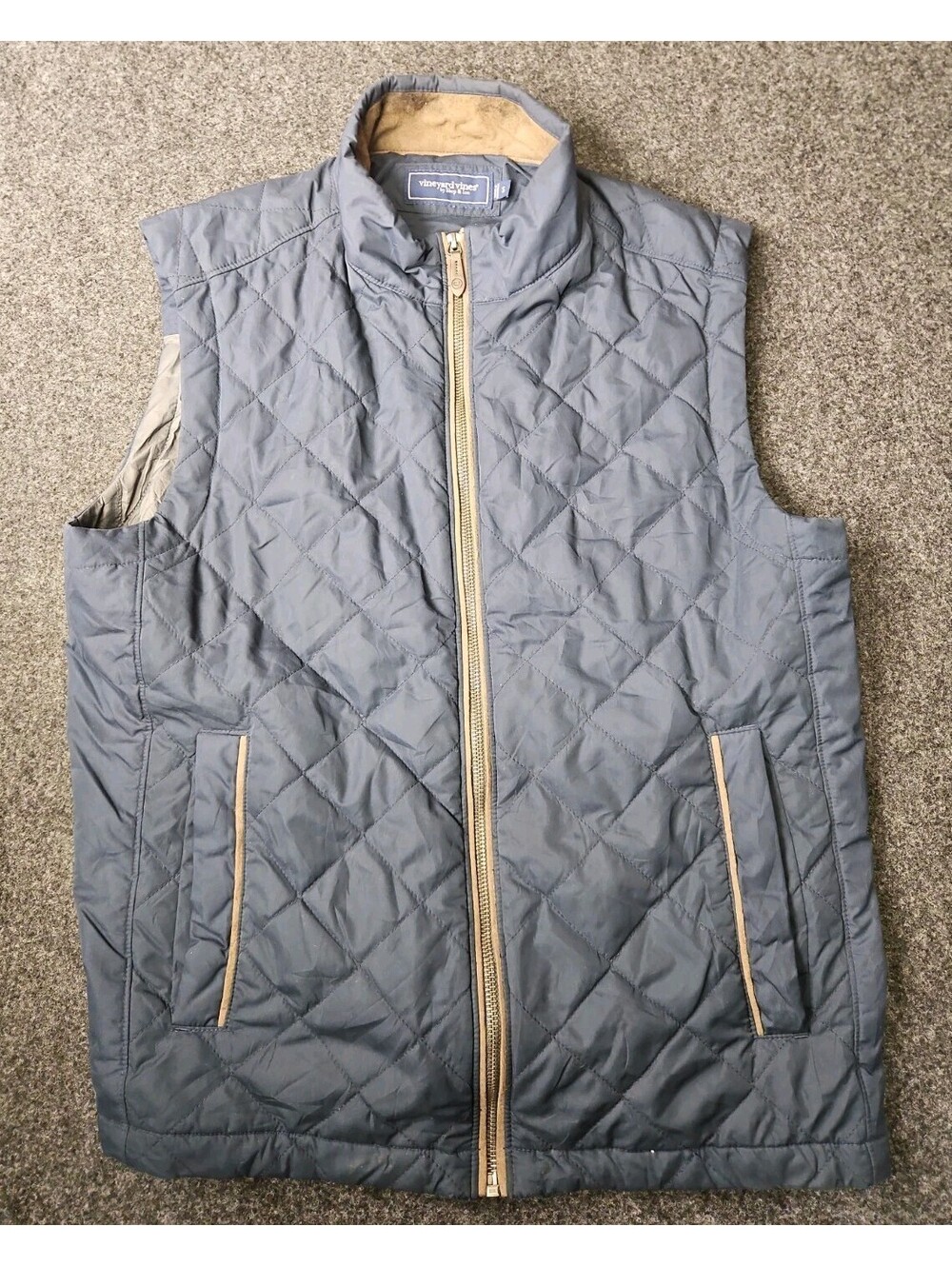 Vineyard Vines Dorset Quilted Vest Mens S Blue Primaloft Outdoor Casual Stretch